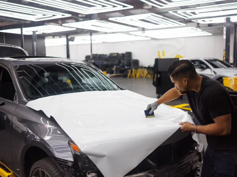 Zmiana koloru auta folią (car wrapping) w Tipa — Raszyn pod Warszawą